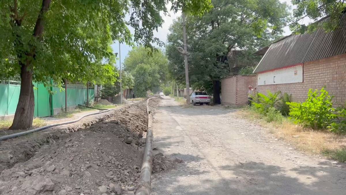 Новости Ингушетии: В Сунже Ингушетии идет замена 600 метров ветхого водопровода