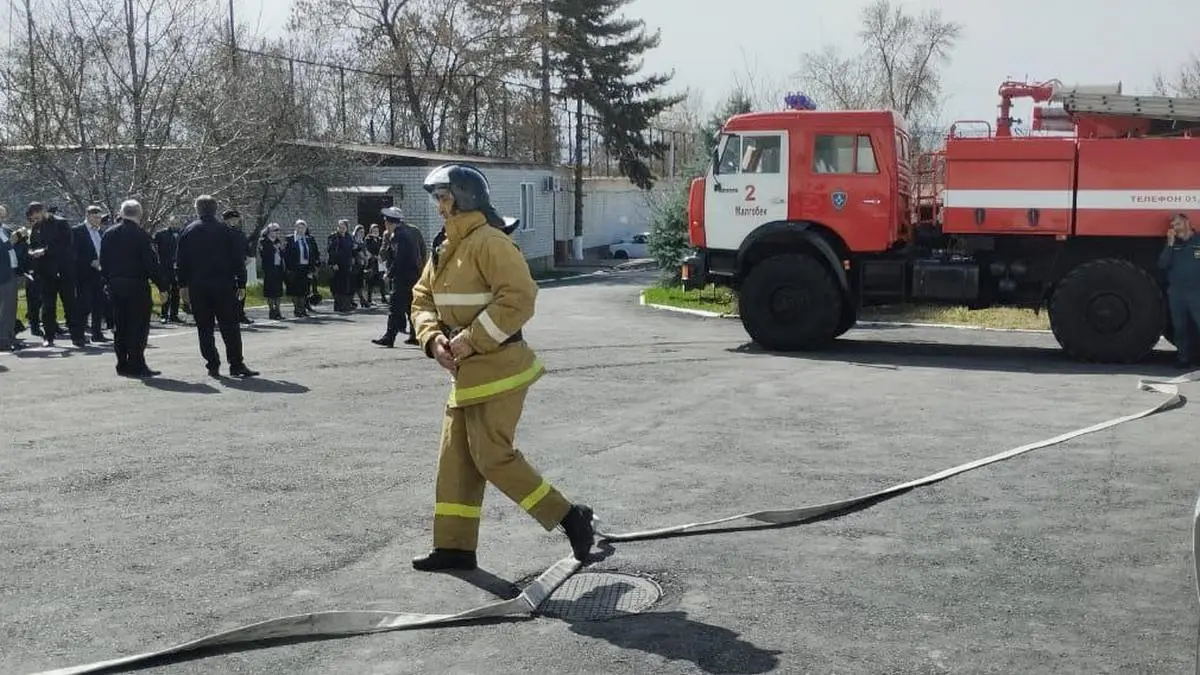 Новости Ингушетии: Малгобекские полицейские в Ингушетии улучшили свои навыки тушения пожара