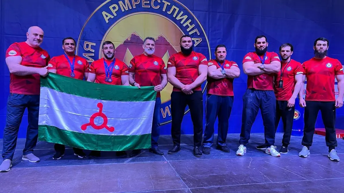 Новости Ингушетии: Сборная Ингушетии выиграла 9 медалей чемпионата России по армрестлингу