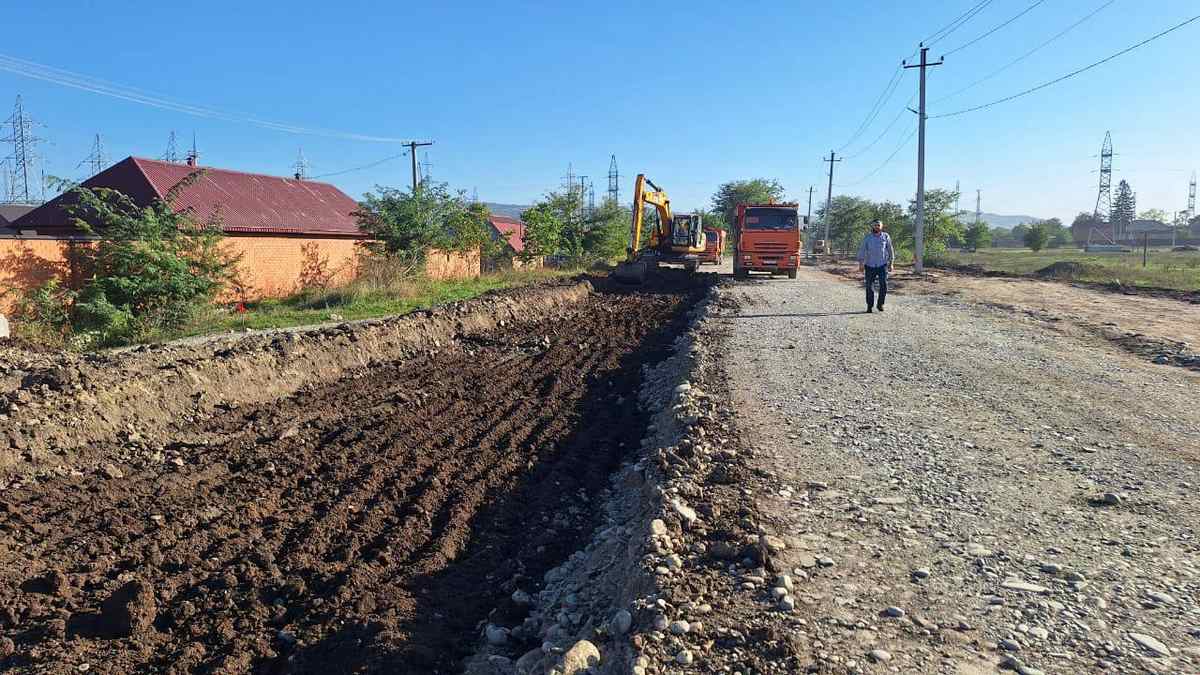 В Ингушетии идет реконструкция автодороги Ср.Ачалуки-Плиево