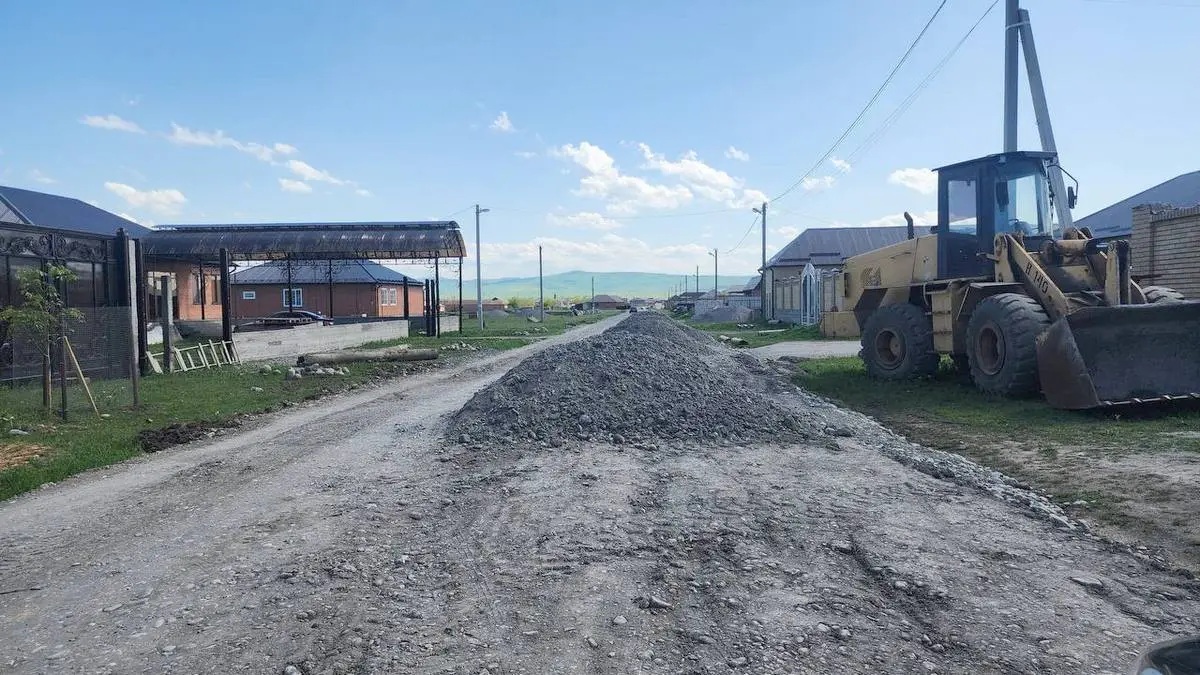 Новости Ингушетии: В Новом Реданте благоустраивают одну из центральных улиц