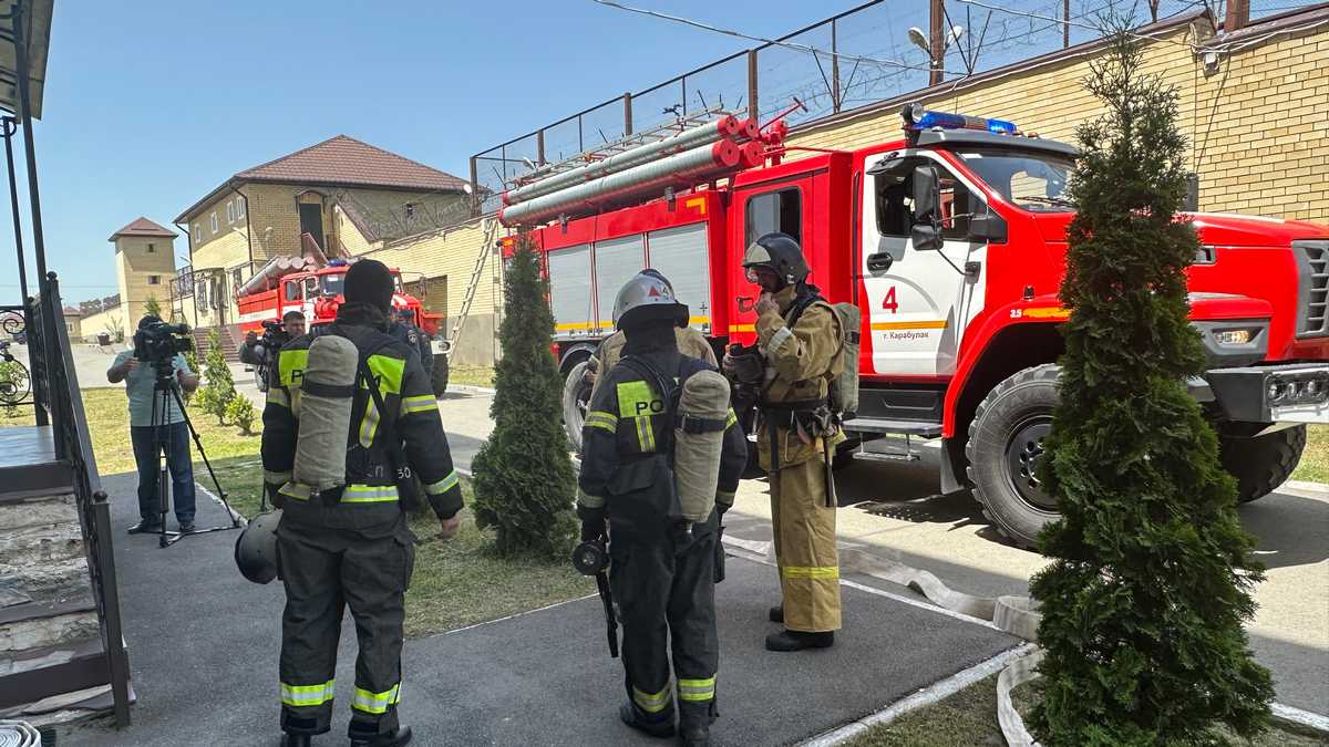 Новости Ингушетии: Пожарно-технические учения провели в Карабулаке Ингушетии