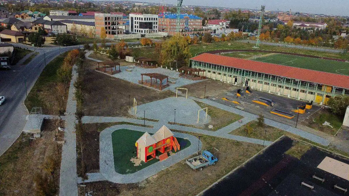 Новости Ингушетии: В Назрани Ингушетии завершают благоустройство трех общественных территорий