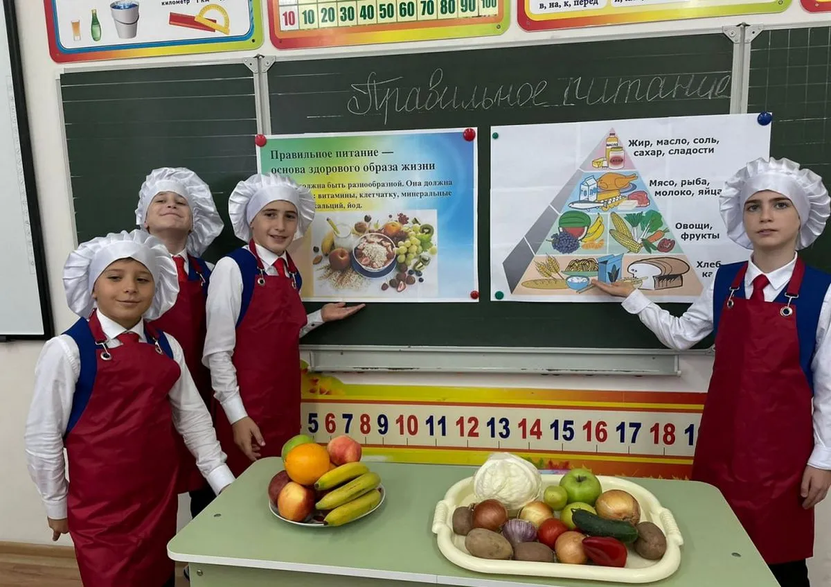 Новости Ингушетии: Школьники Ингушетии принимают участие в месячнике здорового питания
