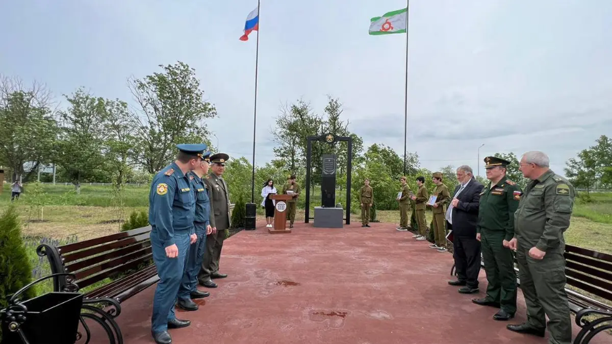 Новости Ингушетии: В Ингушетии торжественно открыли памятник защитникам Отечества