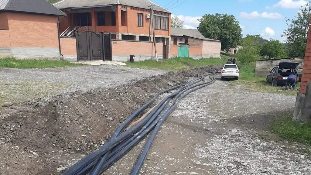 Новости Ингушетии: В Верхних Ачалуках прокладывают новый водопровод