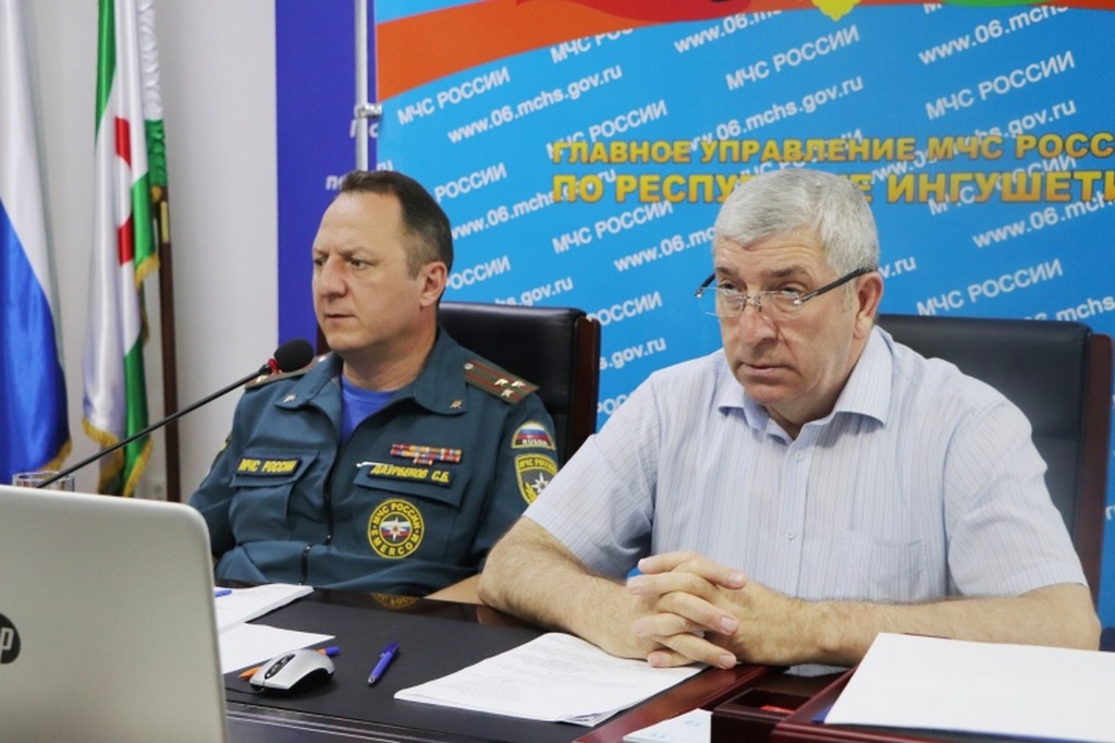 Новости Ингушетии: Руководители чрезвычайного ведомства Ингушетии приняли участие в заседании Правительственной комиссии