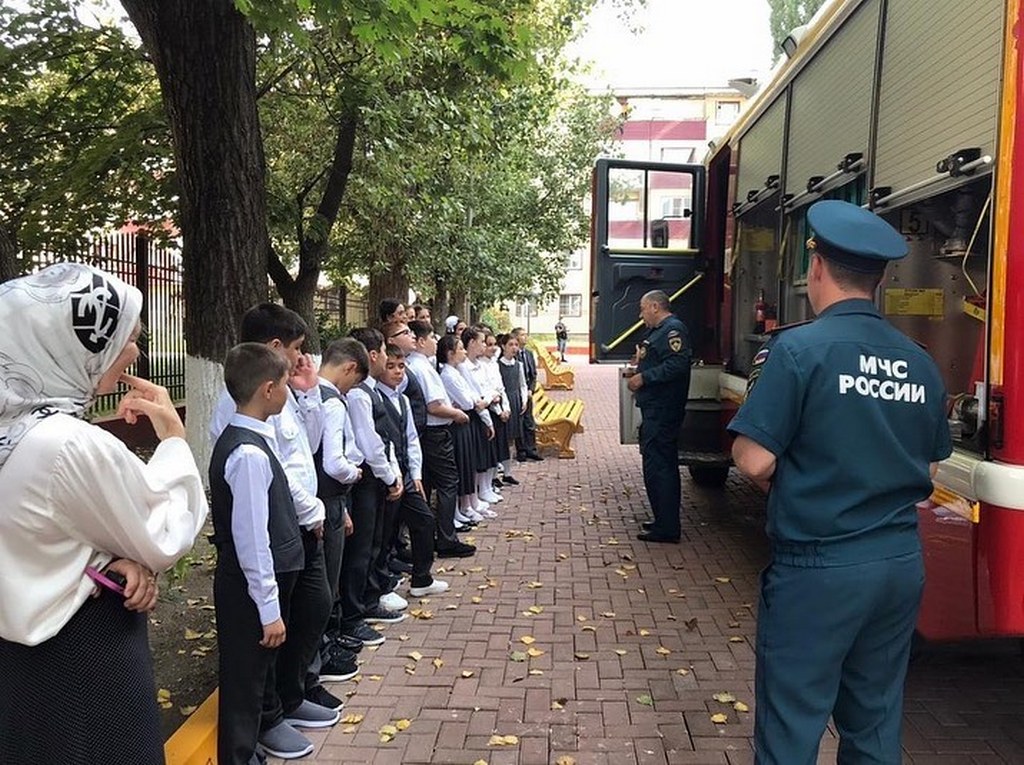 Новости Ингушетии: Огнеборцы Малгобека провели открытый урок для школьников