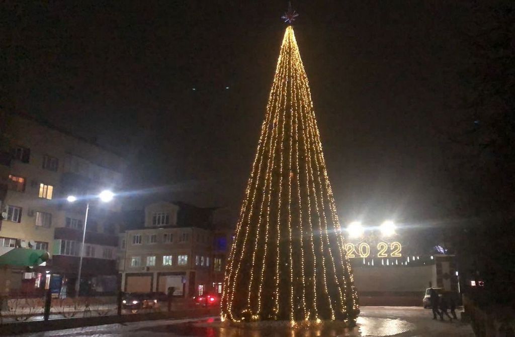 Новости Ингушетии: Ингушский город Малгобек начинает встречать Новый год