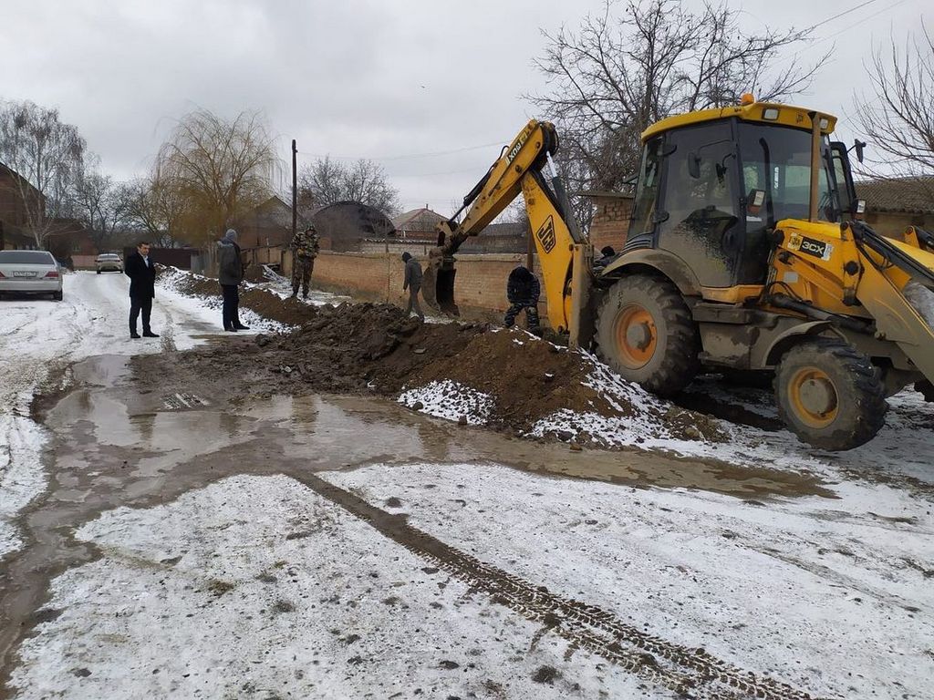 Новости Ингушетии: Реконструируя газопровод, в Малгобеке повредили водяную линию
