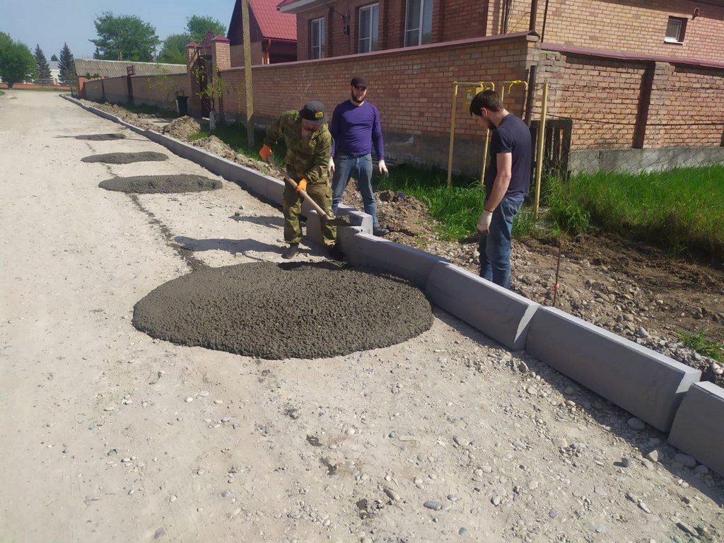 Новости Ингушетии: В Малгобеке продолжается благоустройство общественных территорий