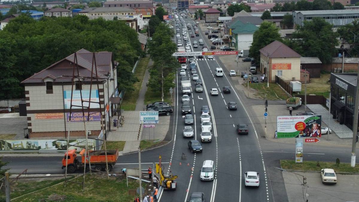 В Ингушетии в Назрани завершился капитальный ремонт улицы Чеченская