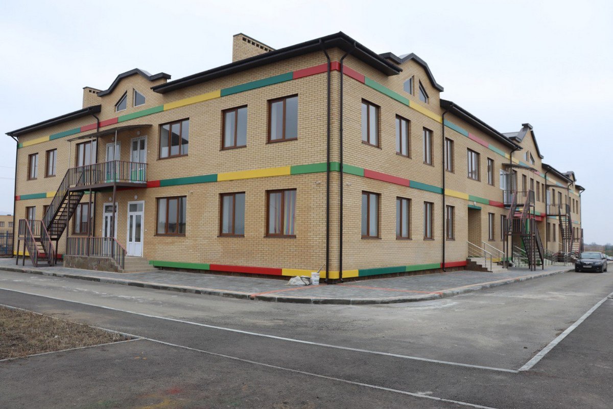 Новости Ингушетии: В селении Троицкое Ингушетии завершается строительство детского сада на 190 мест