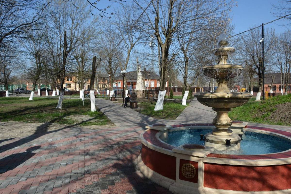 Новости Ингушетии: В сельском поселении Троицкое Ингушетии благоустраивают центральный парк