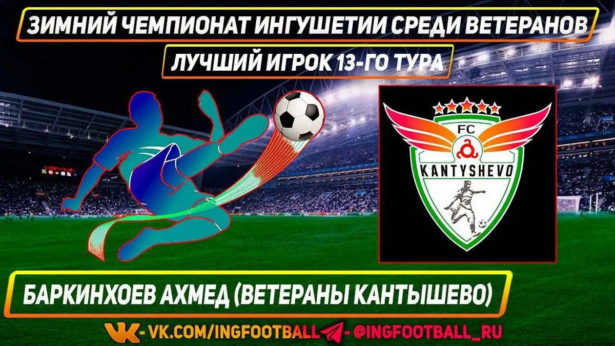 Новости Ингушетии: В Ингушетии назвали лучшего футболиста «Зимнего чемпионата среди ветеранов» 