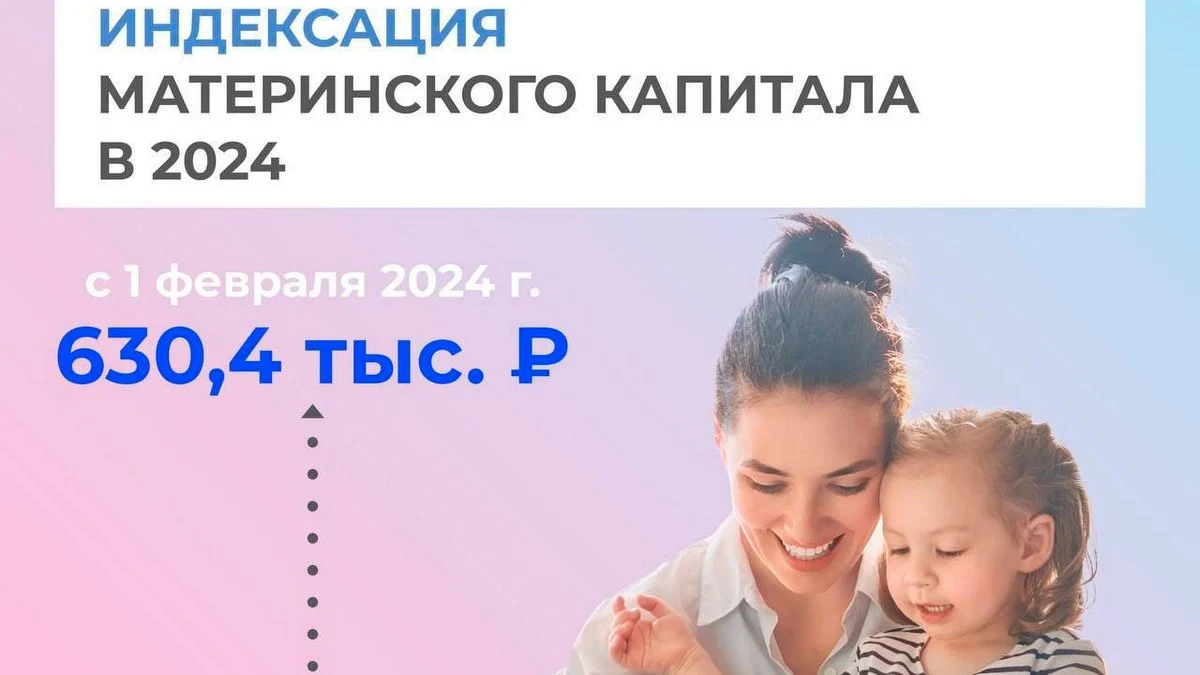 Новости Ингушетии: С 1 февраля материнский (семейный) капитал будет проиндексирован на 7,4%.