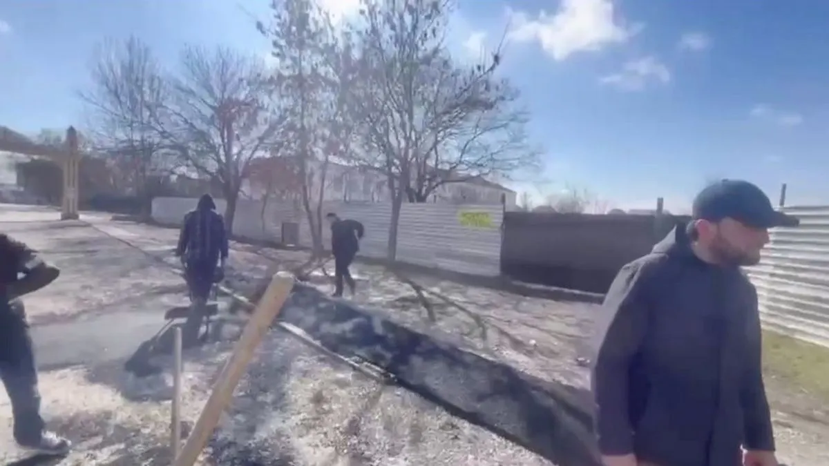 Новости Ингушетии: К Ингушскому политехническому колледжу им. Ю. Арапиева проложен тротуар