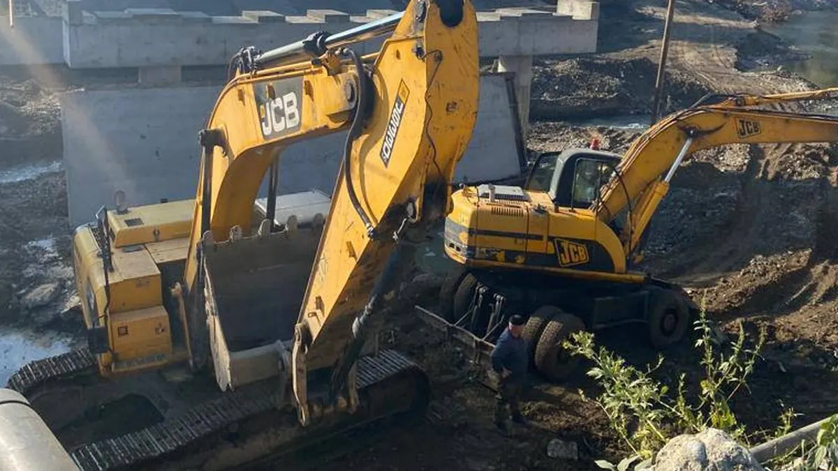 Новости Ингушетии: Речная переправа в Карабулаке Ингушетии активно реконструируется