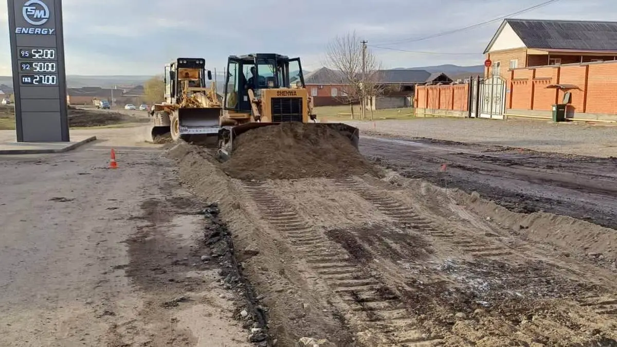 Новости Ингушетии: В Ингушетии продолжается капремонт магистрали длиной более 13 км