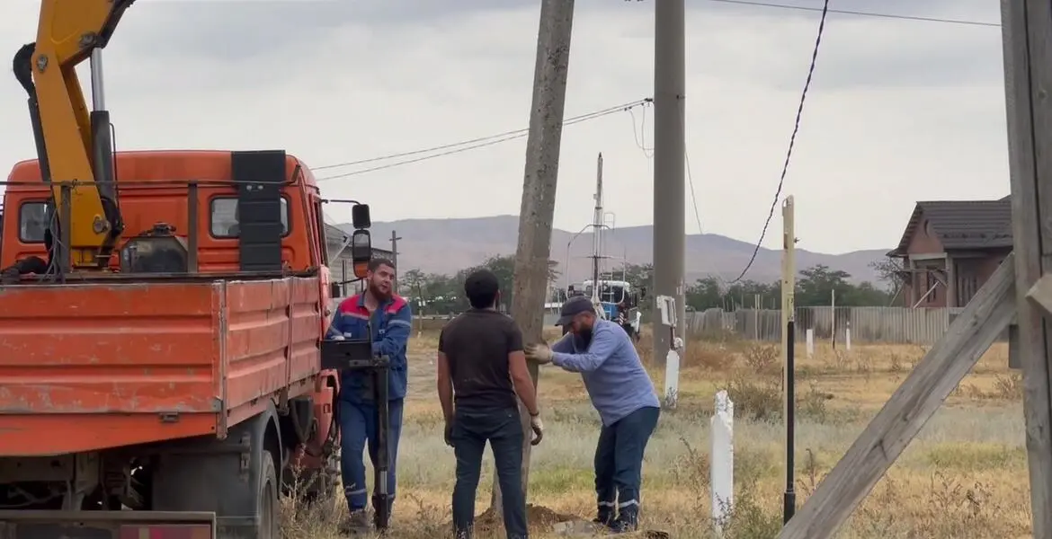 Новости Ингушетии: На улице Майской в Сунже Ингушетии установят 26 опор освещения