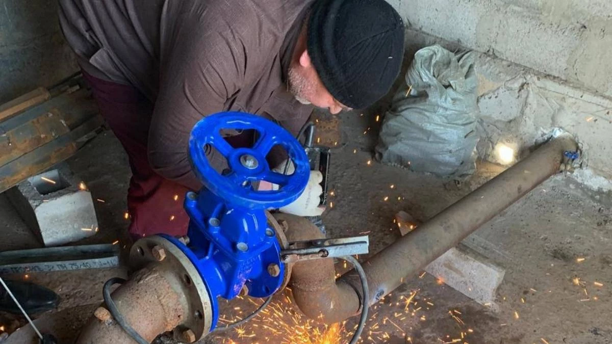 Новости Ингушетии: На артезианской скважине в Экажево Ингушетии установили новую задвижку