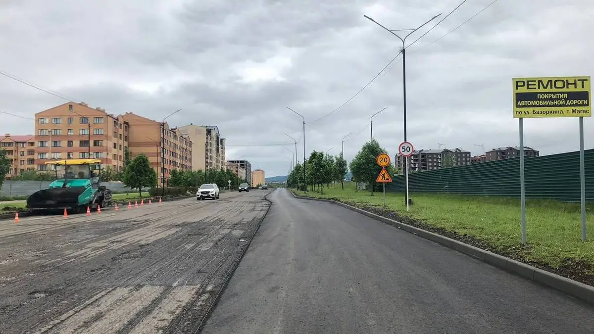 Новости Ингушетии: В Магасе Ингушетии проводят ремонт важной дорожной артерии