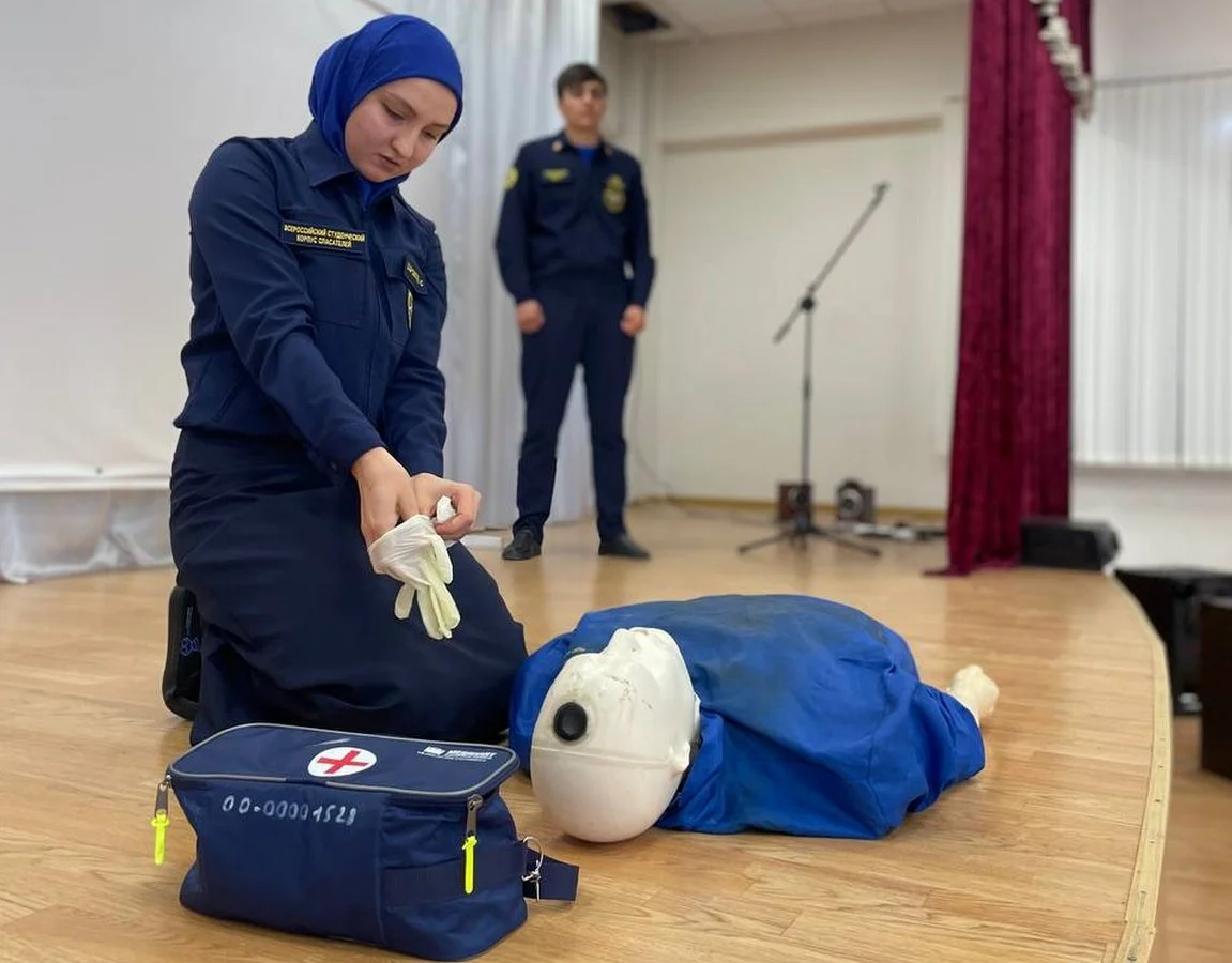 Новости Ингушетии: В Ингушетии ребята из «Движения Первых» учатся помогать пострадавшим