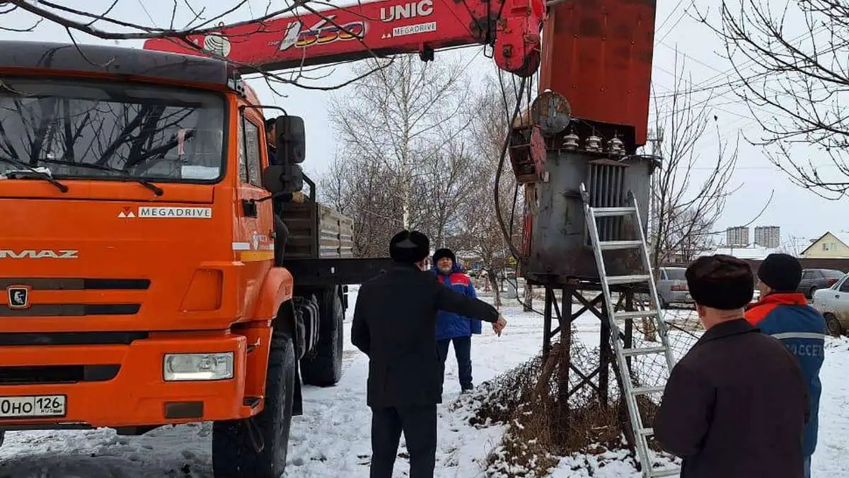 Новости Ингушетии: В Насыр-Корте Ингушетии проводится работа по замене трансформатора