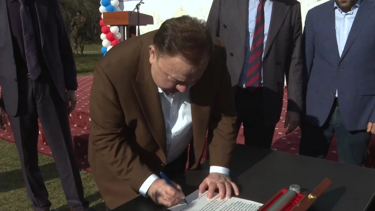 Новости Ингушетии: Калиматов заложил памятную капсулу в основание водозабора на реке Асса