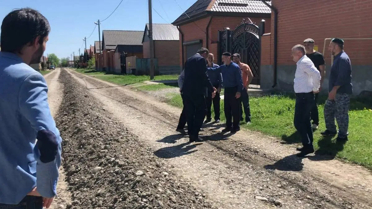 Новости Ингушетии: В Малгобеке  Ингушетии благоустраивают улицу Шейха Мансура