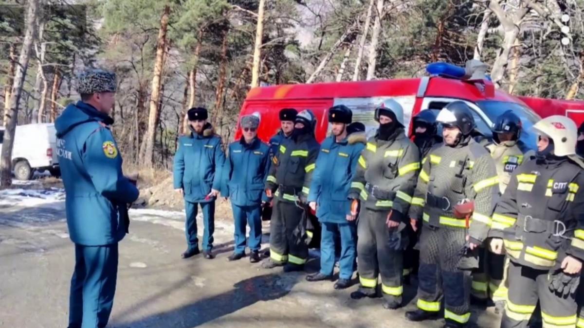 Вертолет Ми-8 МТВ-1 МЧС России был задействован на учениях в Ингушетии