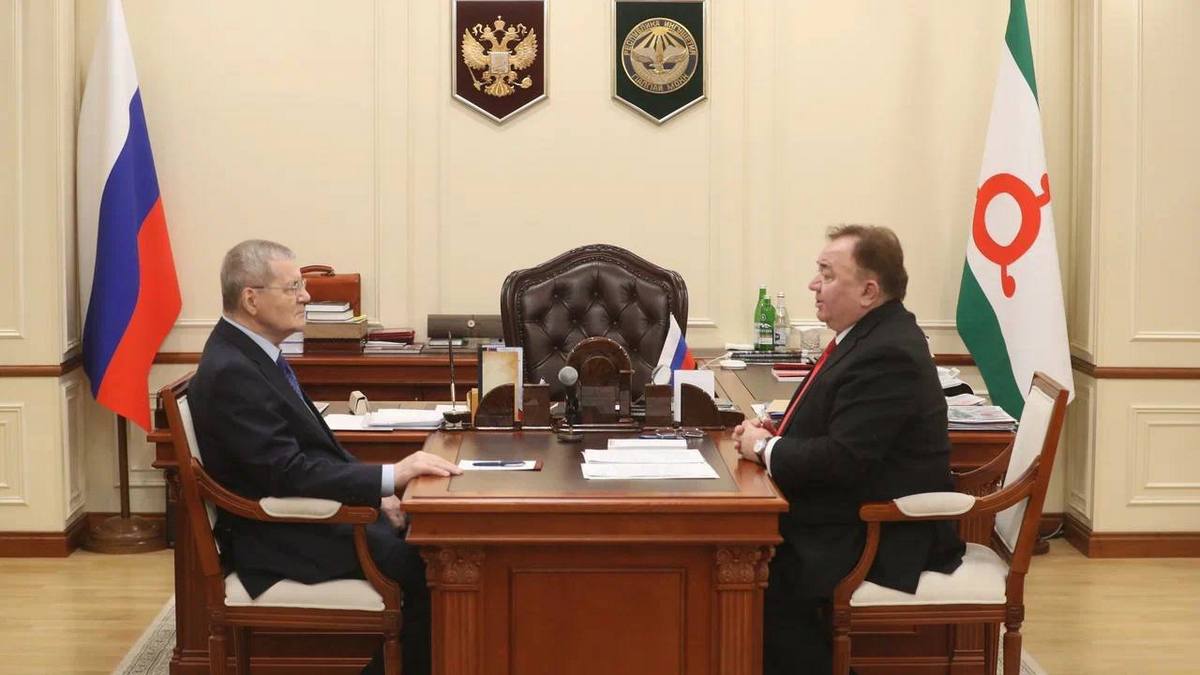 Калиматов обсудил итоги года с Полпредом СКФО Юрием Чайкой