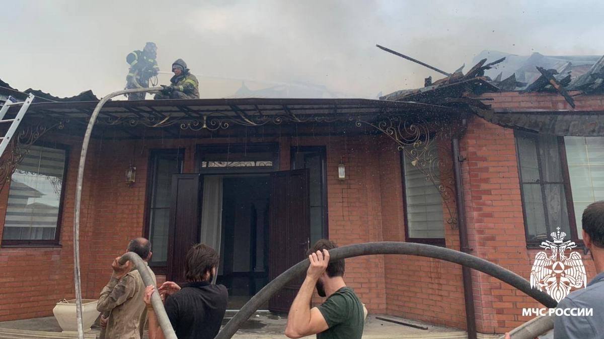 Новости Ингушетии: В селе Кантышево Ингушетии загорелся жилой дом