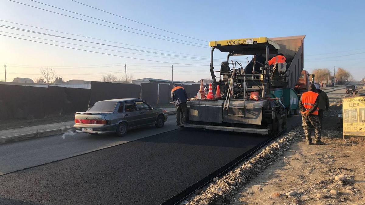 В Ингушетии продолжается капремонт автодороги Назрань - Средние Ачалуки