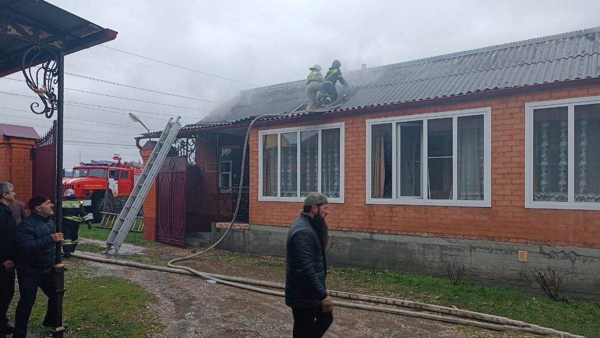 Новости Ингушетии: Утром в Назрани произошел пожар в жилом доме