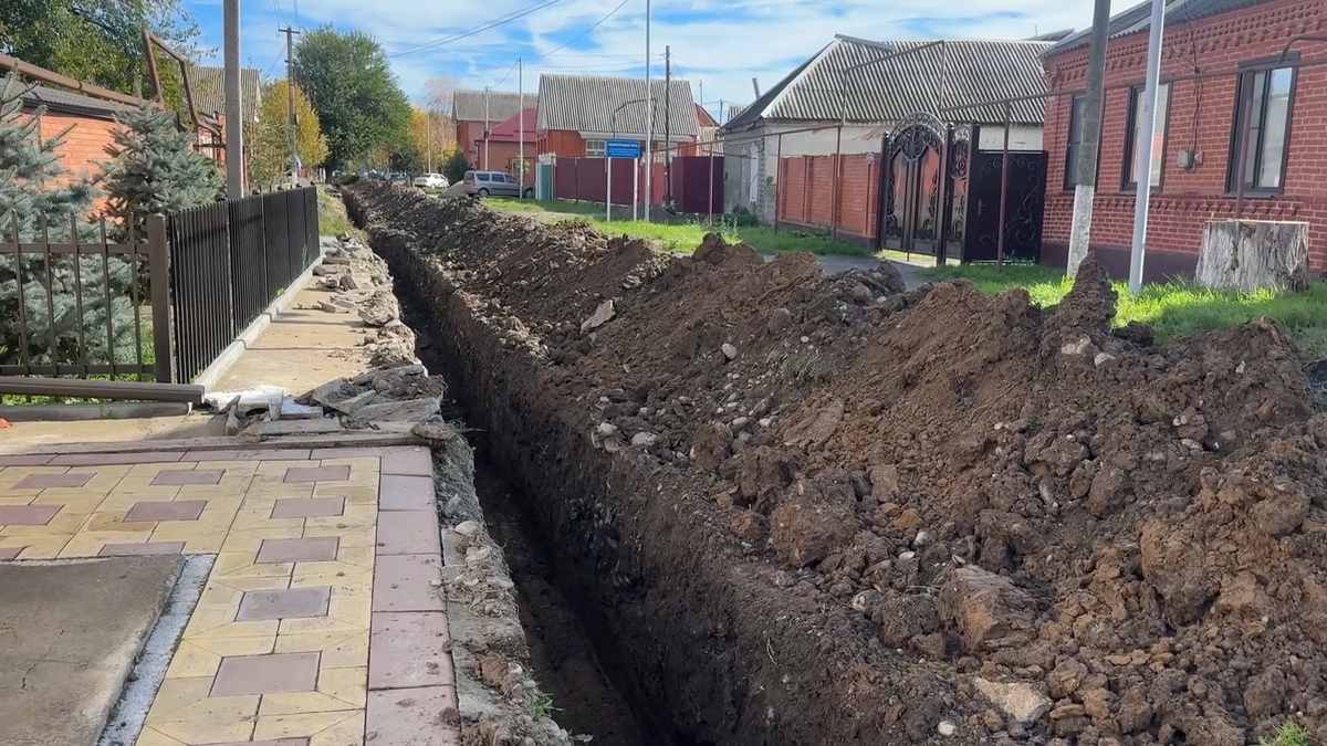 Новости Ингушетии: На улице Балаева в Сунже Ингушетии меняют ветхий водопровод