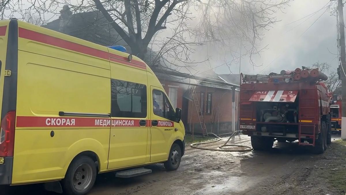 Новости Ингушетии: В Сунже на улице Осканова устраняют пожар