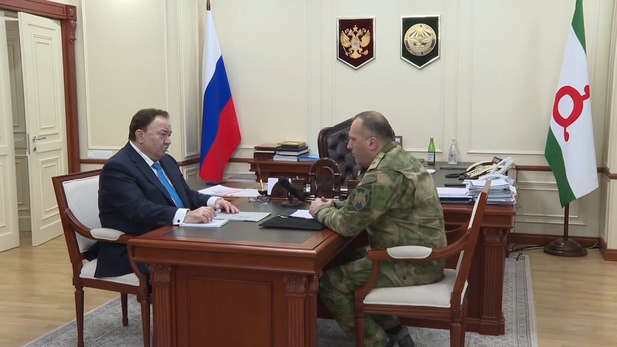Новости Ингушетии: Глава Ингушетии встретился с начальником Управления Росгвардии