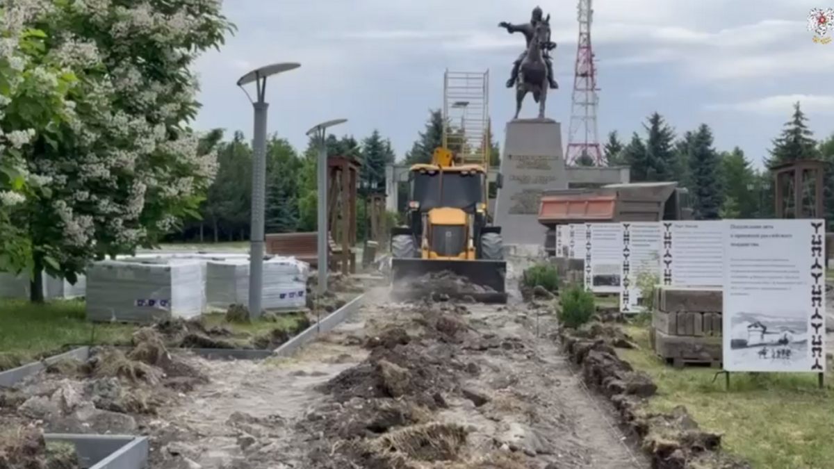 Новости Ингушетии: Парк и пруд в Назрани Ингушетии готовят к новому сезону