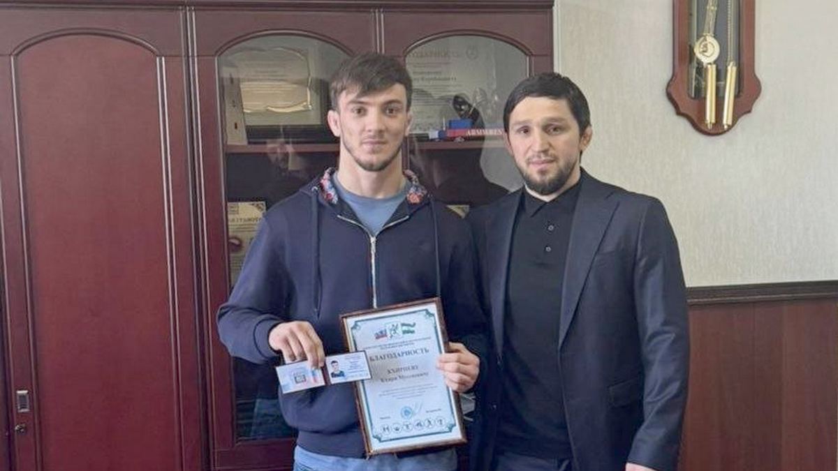 В Назрани чествовали нового мастера спорта России Кхири Кхириева