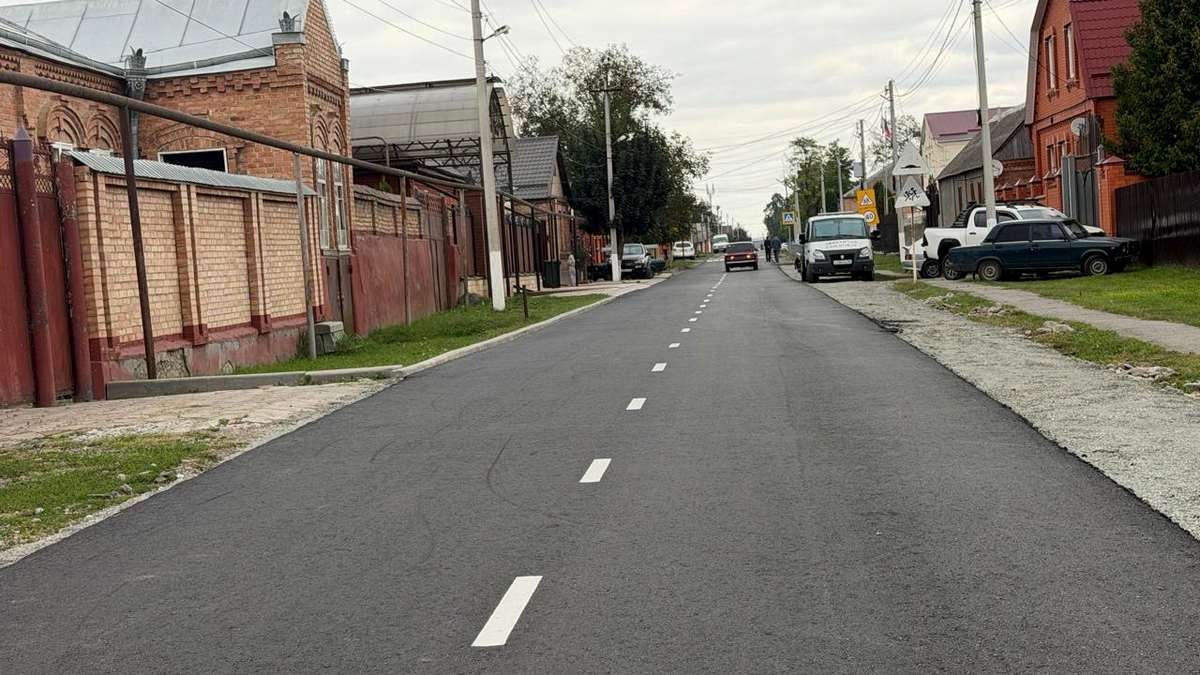 В Долаково заасфальтировали улицу им. А. Дахкильгова
