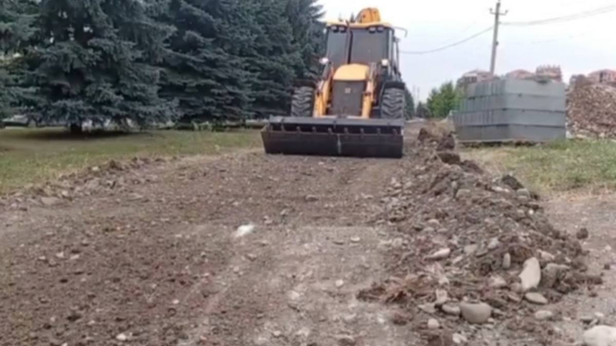 Новости Ингушетии: В Магасе Ингушетии ударными темпами строят красивый тротуар