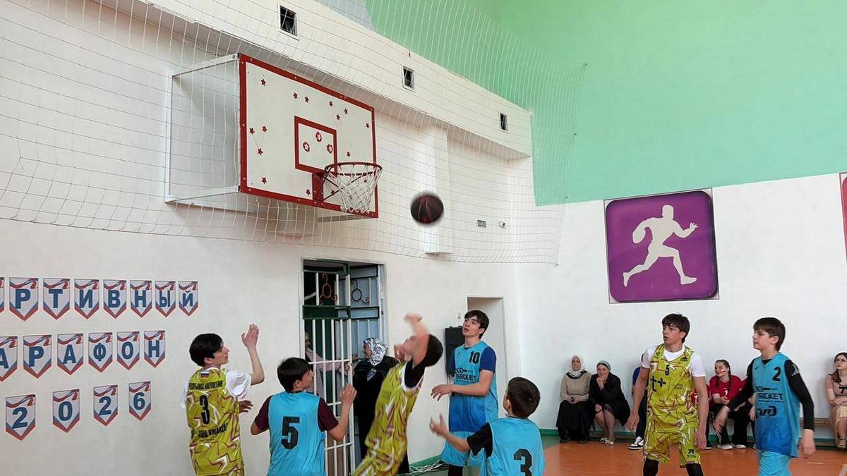 В Малгобеке провели турнир по баскетболу среди детей бойцов СВО