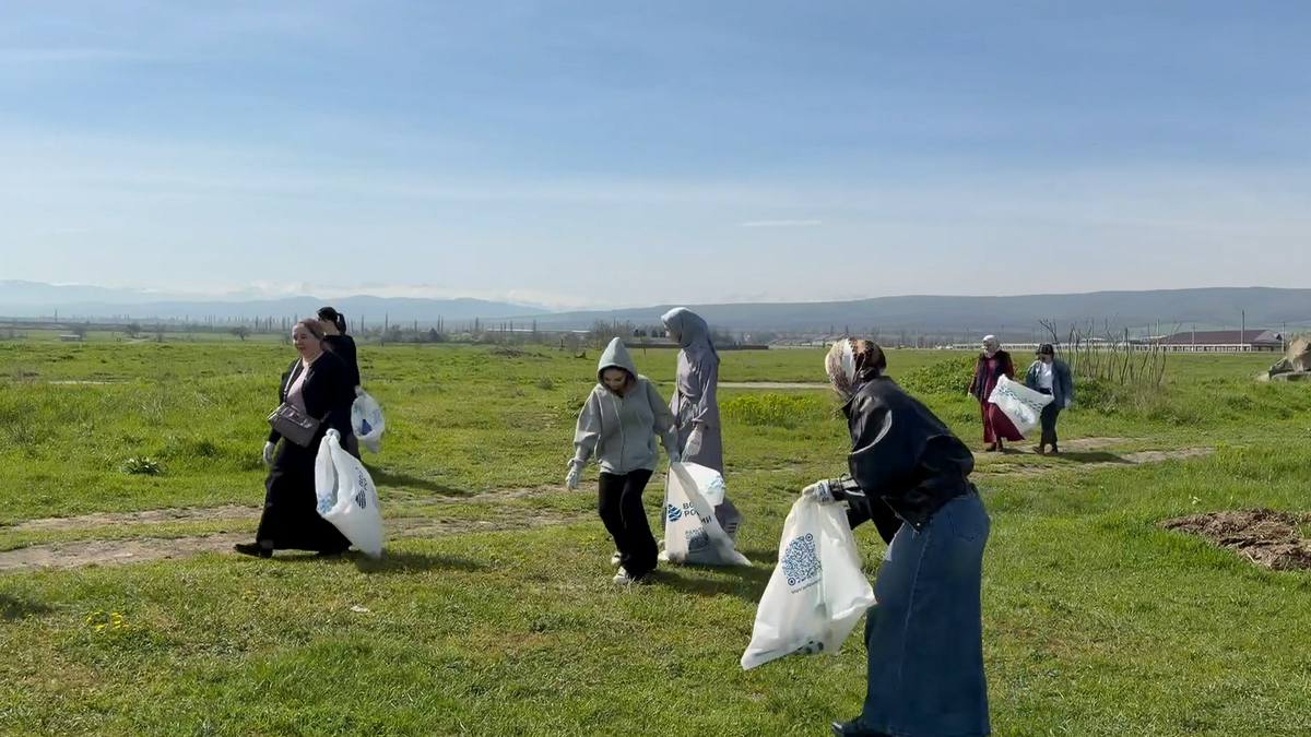 Новости Ингушетии: 220 мешков мусора собрали на субботнике в Сунже