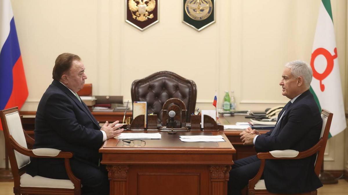 Глава Ингушетии обсудил с Сергеем Назаровым основные направления развития региона