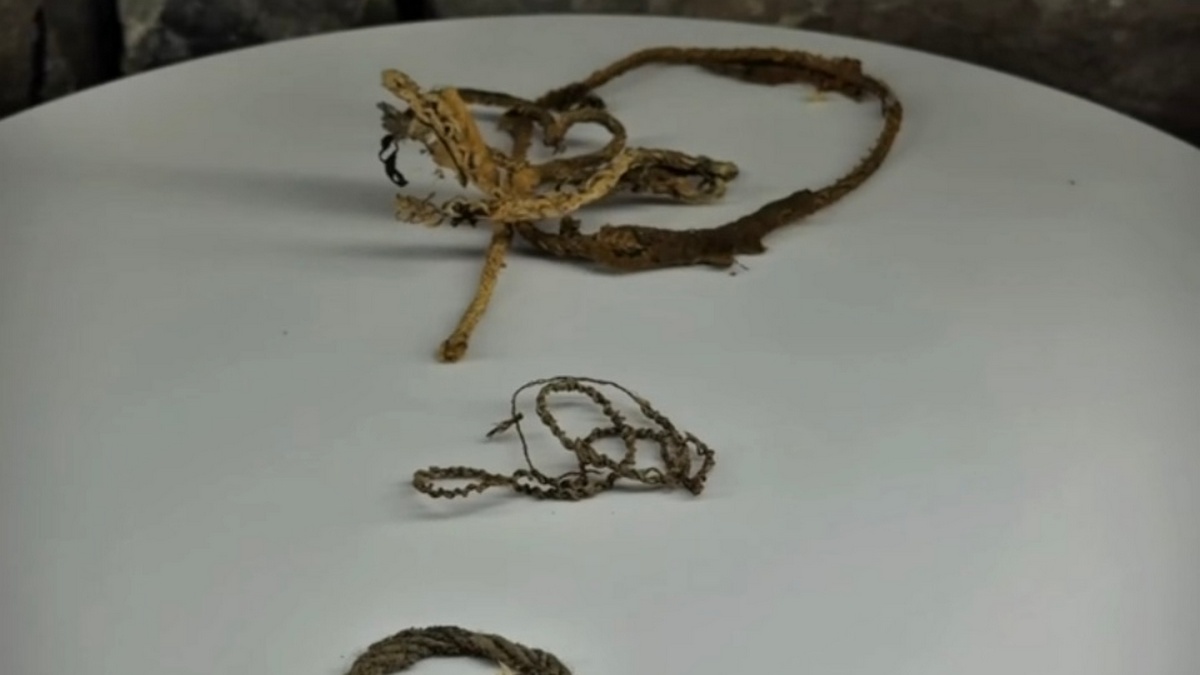 В Гирети археологи обнаружили веревки повседневного использования