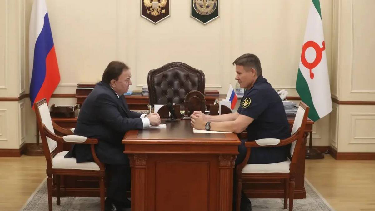 Махмуд-Али Калиматов провел рабочую встречу с начальником ОФСИНа Ингушетии