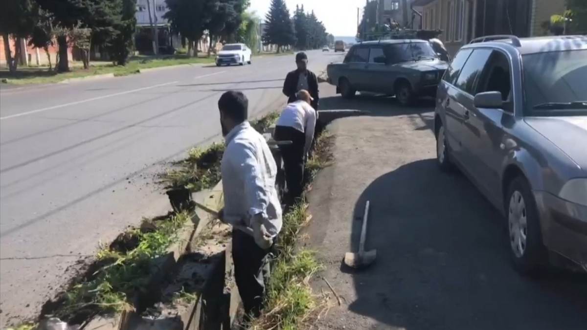 Большую уборку провели на улицах Назрани в Ингушетии