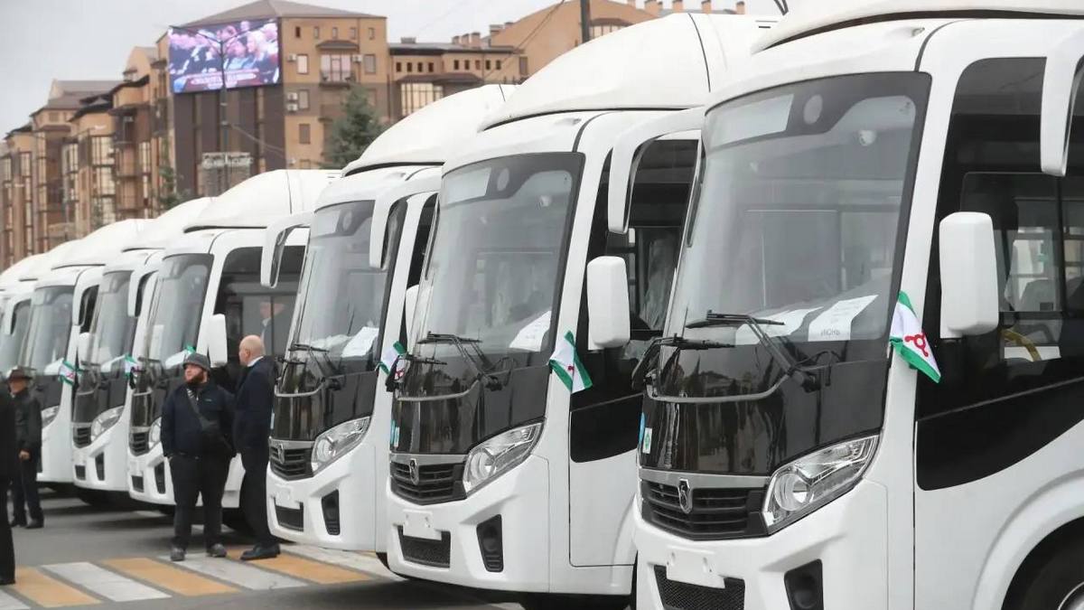 Парк общественного транспорта Ингушетии пополнился девятью новыми автобусами